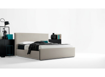 Italienische Möbel Design Bett Schlafzimmer Betten Leder Hotel Luxus Polster Neu