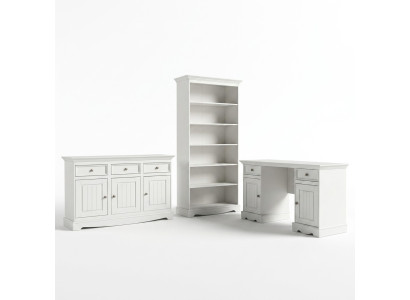 Sekretär Set Kolonial Stil Schreibtisch Schrank Regal Tisch Holz Tische Neu 3tlg