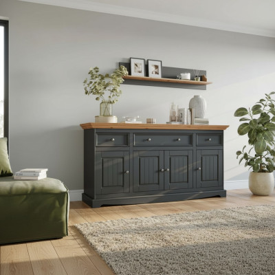 Möbel Echtholz Schränke Anrichte Kommoden Massive Kommode Sideboard Schrank Neu
