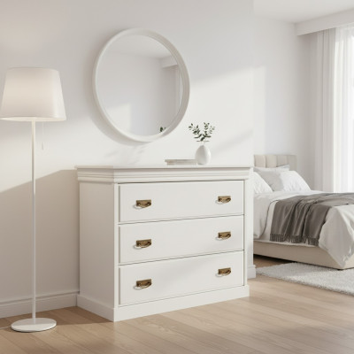 Kommode Sideboard Kommoden Sideboards 3 Schubladen Hochschrank Schrank Neu Holz