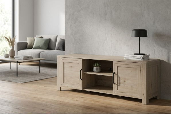 Wohnzimmer Holz rtv Hotel Luxus Sideboard tv Lowboard xxl Schrank Tisch Neu