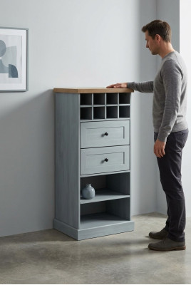 Landhaus Weiss Schrank Kommode Lowboard Anrichte Holz Buffet Kommoden Sideboard