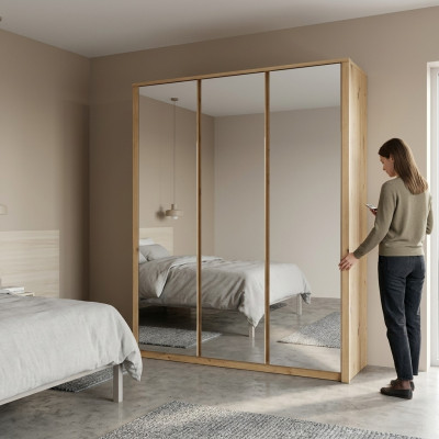 Kleiderschränke Spiegel Holz Kleiderschrank Möbel Schränke Kleider Schrank Neu