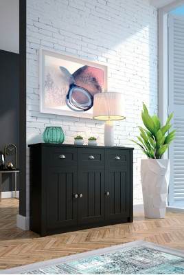 Landhaus Grün Kommoden aus Holz Sideboard Anrichte Hochschrank Kommode Anrichte