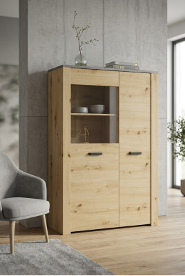 Vitrine Design Wohnzimmer Schrank Bar Anrichte Landhaus Vitrinen Holz Schränke