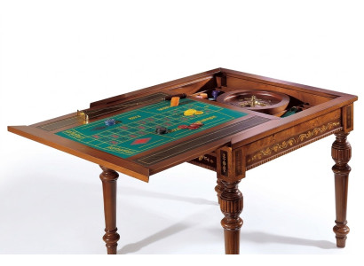Tisch Spiel Tische Luxus Karten Holz Roulette Hotel Konsolen Casino Rollet Neu