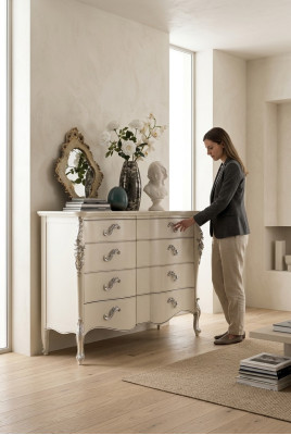 Wohnzimmer Holz Modern Luxus Italien Design Kommode Möbel Sideboard Klassisch