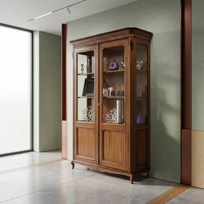 Moderne Anrichte Kommode Vitrine Kommoden Schrank Schränke Holz Massivholz