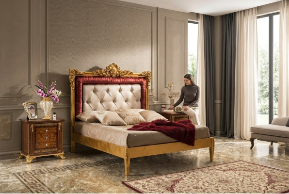 Bett 2x Nachttisch Schlafzimmer Set Designer Luxus Betten Hotel Komplett 3 tlg.