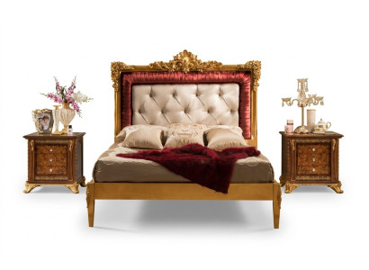 Bett 2x Nachttisch Schlafzimmer Set Designer Luxus Betten Hotel Komplett 3 tlg.