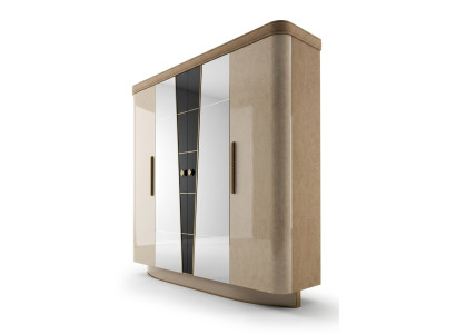 Schlafzimmer Möbel Italien Holzschrank Echtholz Kleiderschrank Schrank Massive