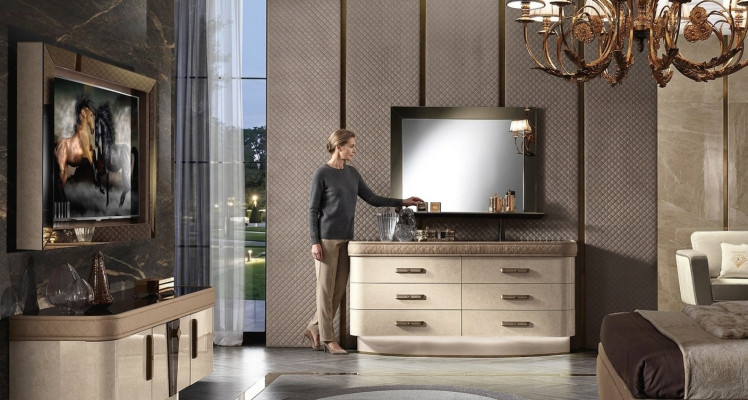 Kommoden Garnitur Gruppe Holz Design Schrank Neu Wohnzimmer Set Kommode Spiegel