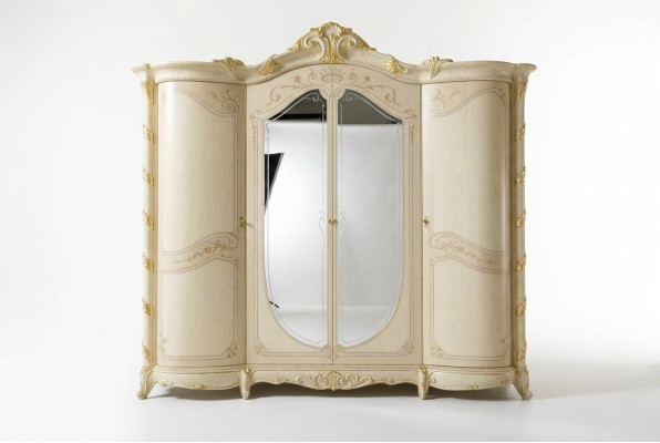 Schlafzimmer Möbel Italien Holzschrank Schrank Echtholz Kleiderschrank