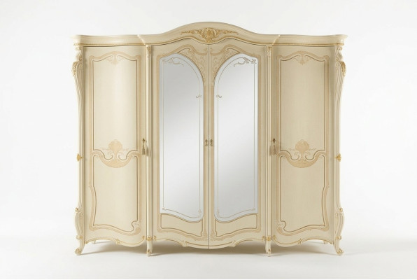 Schlafzimmer Möbel Italien Holzschrank Kleiderschrank Schrank Echtholz Massive