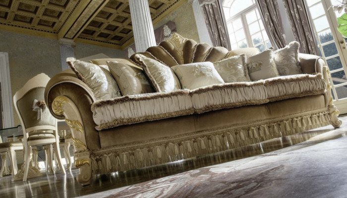 Design Sofa Couch Polster Sofas Couchen Sitz Klassisch Textil 3 Sitz Dreisitzer