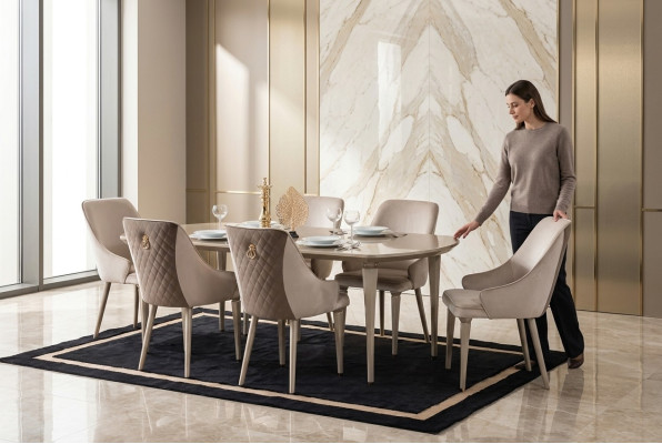 Möbel Esszimmer Tische Einrichtung Esstisch Luxus Tisch Massiv Holz Esstische
