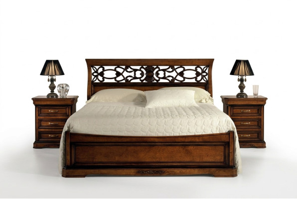 Bett Möbel für Schlafzimmer Doppelbett Holzbett Designbett Vaccari cav giovanni