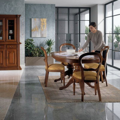 Esszimmer Möbel Gruppe Italien Möbel Set Garnitur 5tlg Esstisch 4 Stühle Luxus