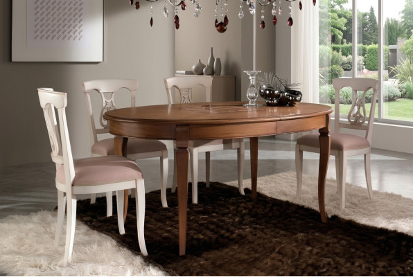 Esszimmer Wohnzimmer Esstische Tische Tisch Möbel Esstisch Naturholz Retro Style