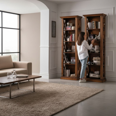Akten Bücher Regal Schrank Echtholz Schränke Schlafzimmerschrank Schrank Regale