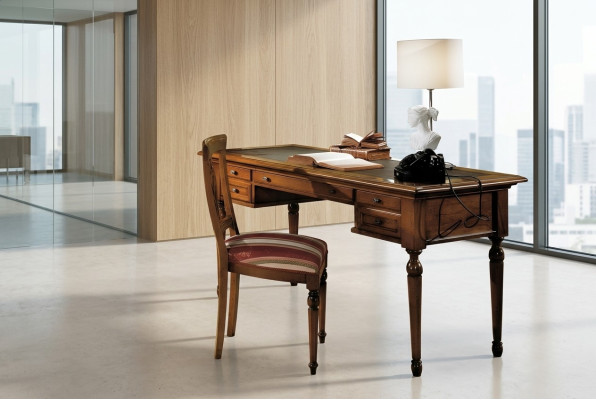 Tisch Sekretär Schreibtisch Schreibtische Italienische Möbel Büro Holz Tische