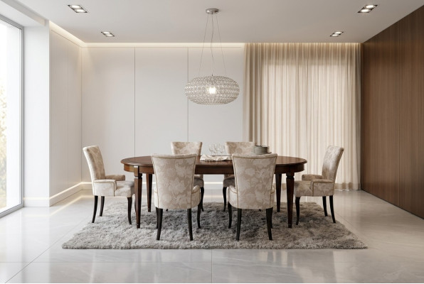 Luxus Esstisch Italienische Design Möbel Einrichtung Tische Massivholz Tisch Neu
