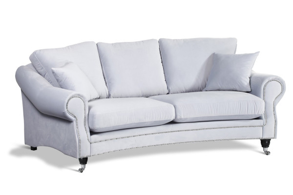 Sofa 3 Sitz Couch Polster Sofas Couchen Wohnzimmer Design Textil Dreisitzer