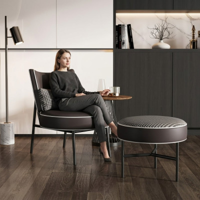 Sessel + Hocker Clubsessel Loungesessel Cocktailsessel Relaxsessel Lehn
