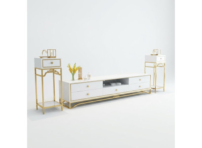 Modernes Design Wohn Wand Wohnzimmer Sideboard RTV Regal