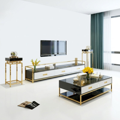 Designer Kommode Anrichte Low Board Side Schrank Dekor Wohn Zimmer Regal