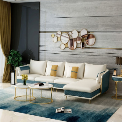 Wohnlandschaft L-Form Ecksofa Couch Design Polster Garnitur Sofa Ecke Neu