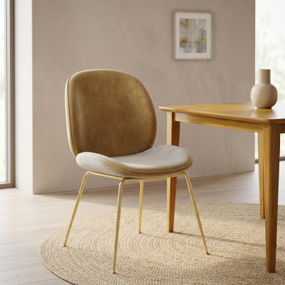 Stuhl 1x Luxus Design Polster Designer Stühle Sitz Lehn Büro Esszimmer