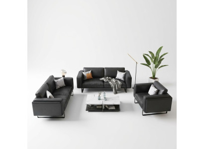 Luxus Möbel Sofagarnitur Couch Sofa Polster 3 2 1 Couchen Neu Ledersofa