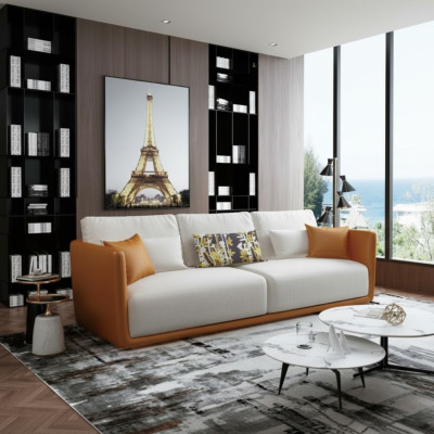 Hochklassige Wohnzimmer Designer Möbel 4 Sitzer Couch Big XXL Sofa