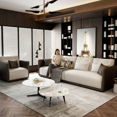 Komplett Set Sofagarnitur 4+1 Sitz Couch Tisch Deko Design Wohnlandschaft