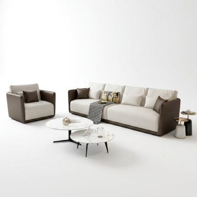 Komplett Set Sofagarnitur 4+1 Sitz Couch Tisch Deko Design Wohnlandschaft