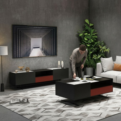 Wohnzimmerschrank Sideboard rtv Kommode TV Schrank Modern Deko Lowboard