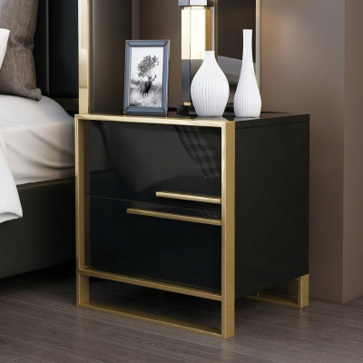 Design Nacht Tisch Konsole Luxus Beistell Schlaf Zimmer Metall Konsolen