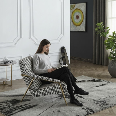 Sessel Design Couch Sofa Relax Stoff Lounge Luxus Fernseh Club Polster Sitzer