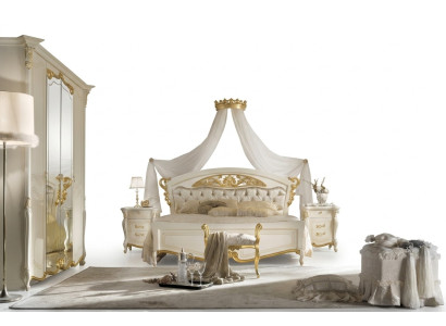 Italienische Schlafzimmer Möbel Luxus Designer Bett Doppel Betten Gold