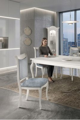 Design Lehn Stuhl Stühle Polster Polster Esszimmerstuhl Wohnzimmer Holz