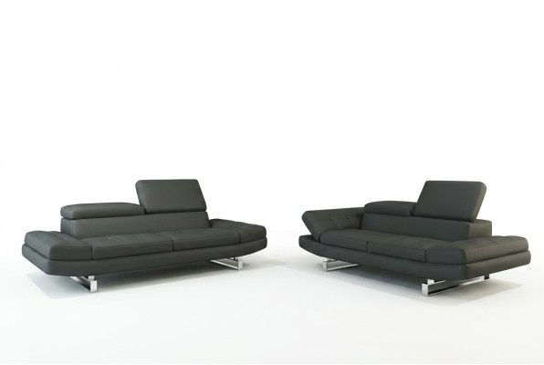 Ledersofa Couch Wohnlandschaft 3+2+1 Sitzer Garnitur Design Modern Sofa