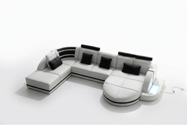 Ecksofa Ledersofa Big XXL U Form Wohnlandschaft Sofa Couch Garnitur Sofas EckeEcksofa