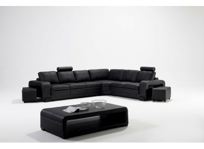 Sofa Set Sitzecke Polster Garnitur Wohnlandschaft Ecksofa Hocker