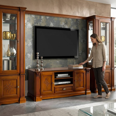 Wohnzimmer Antik Stil Holz Kommode rtv schrank tv Italienische Barock