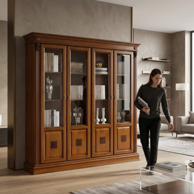 Vitrine Schrank Vitrinen Wohnzimmer Schau Schränke Design Rokoko Barock