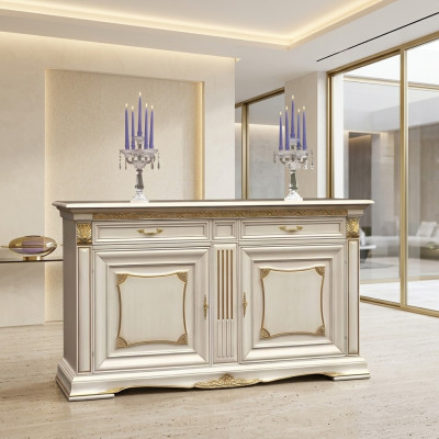 Kommode Schrank Luxus Schrank Regal Konsole Italy Möbel Massivholz Kommoden Neu