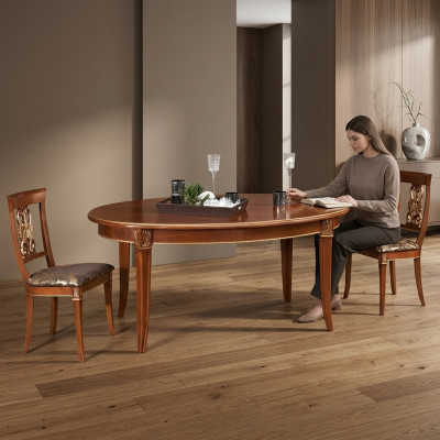 Esstisch Tisch Holz Luxus Tische Barock Rokoko Esszimmer Antik Stil Italy Möbel