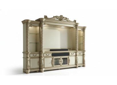 Wohnwand TV-Wand Anbauwand Wohnzimmer Möbel Klassische Wohnwände Schrank Regal