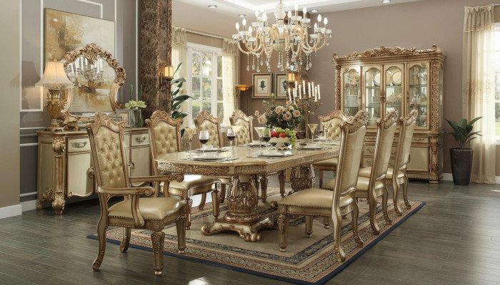 Goldener Chesterfield Stuhl Designer Esszimmer Möbel Luxuriöser Einsitzer